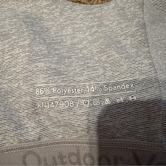 Outdoor Voices Heather Gray Scoop Neck Sports Bra Sz L - Picture 4 of 4